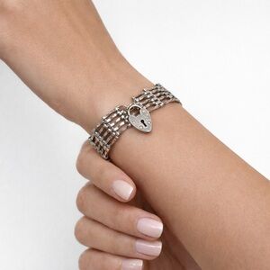 Alistair Stewart ASJ Sterling Padlock Bracelet |Vintage-Inspired Statement Piece